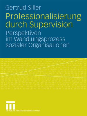 cover image of Professionalisierung durch Supervision